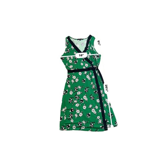 (6 for $25) Adrienne Vittadini Sleeveless Faux Surplice Dress Size Small - Picture 6 of 6